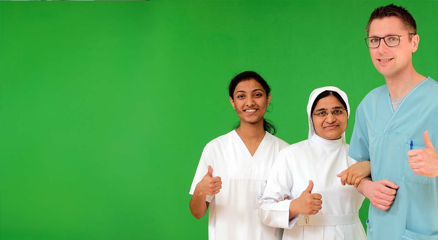 SR. Leona Maria und Kollegen. Nardini Klinikum Landstuhl Zweibrücken